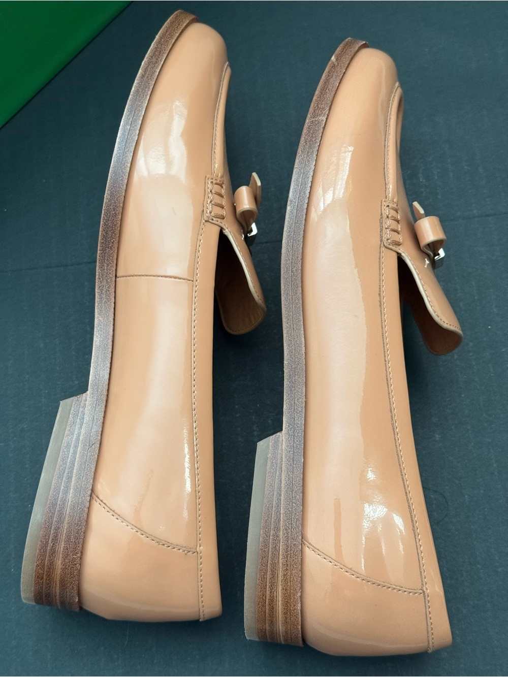 kate spade Beige Bow Leather Loafers Size 11 NEW - Picture 12 of 13
